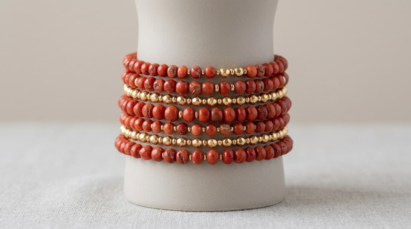 Coral Wrap Bracelet